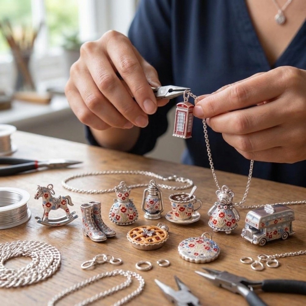 Jewelry Making London - Liontin Kartun Baja Tahan Karat yang