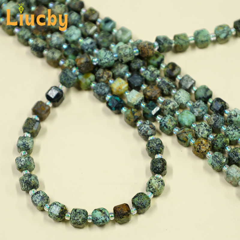 Jewelry Making Gemstones - Manik-manik Batu Alam Gula Kubus Pinus
