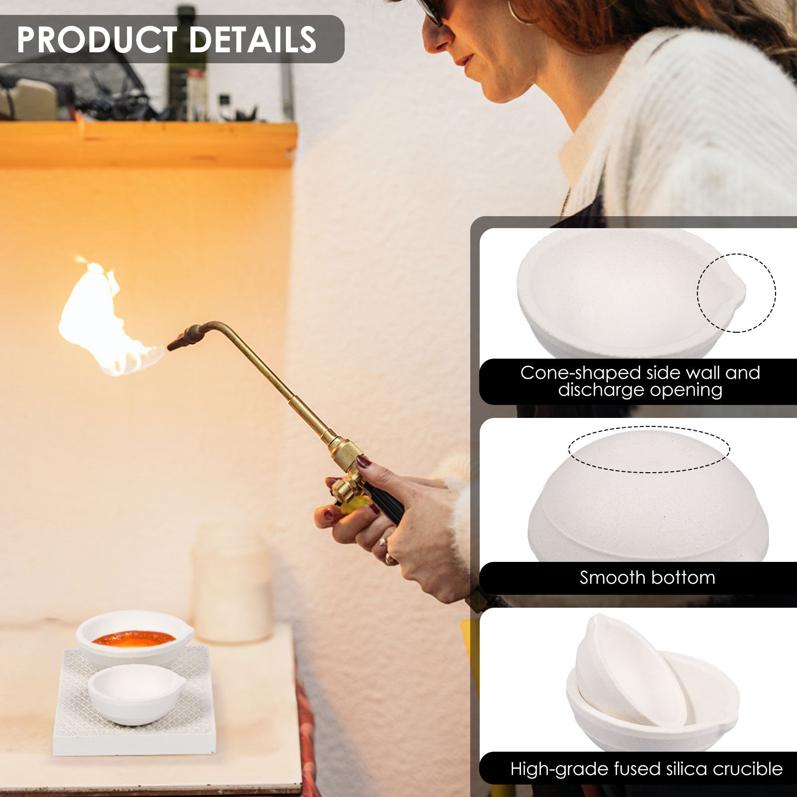 Set Crucible Kit Peleburan & P - Jewelry Making Torch ulasan dan harga