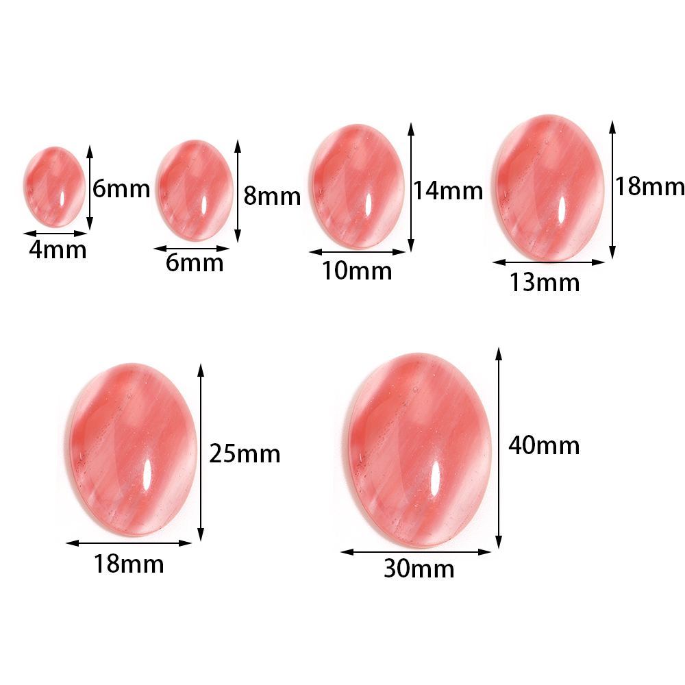 2/5/10Pcs Batu Oval Alami Agat - Jewelry Making Gemstones ulasan dan harga