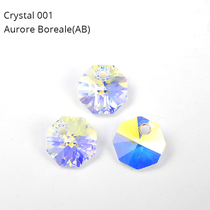 6401 liontin kristal oktagon d - Jewelry Making At Home ulasan dan harga