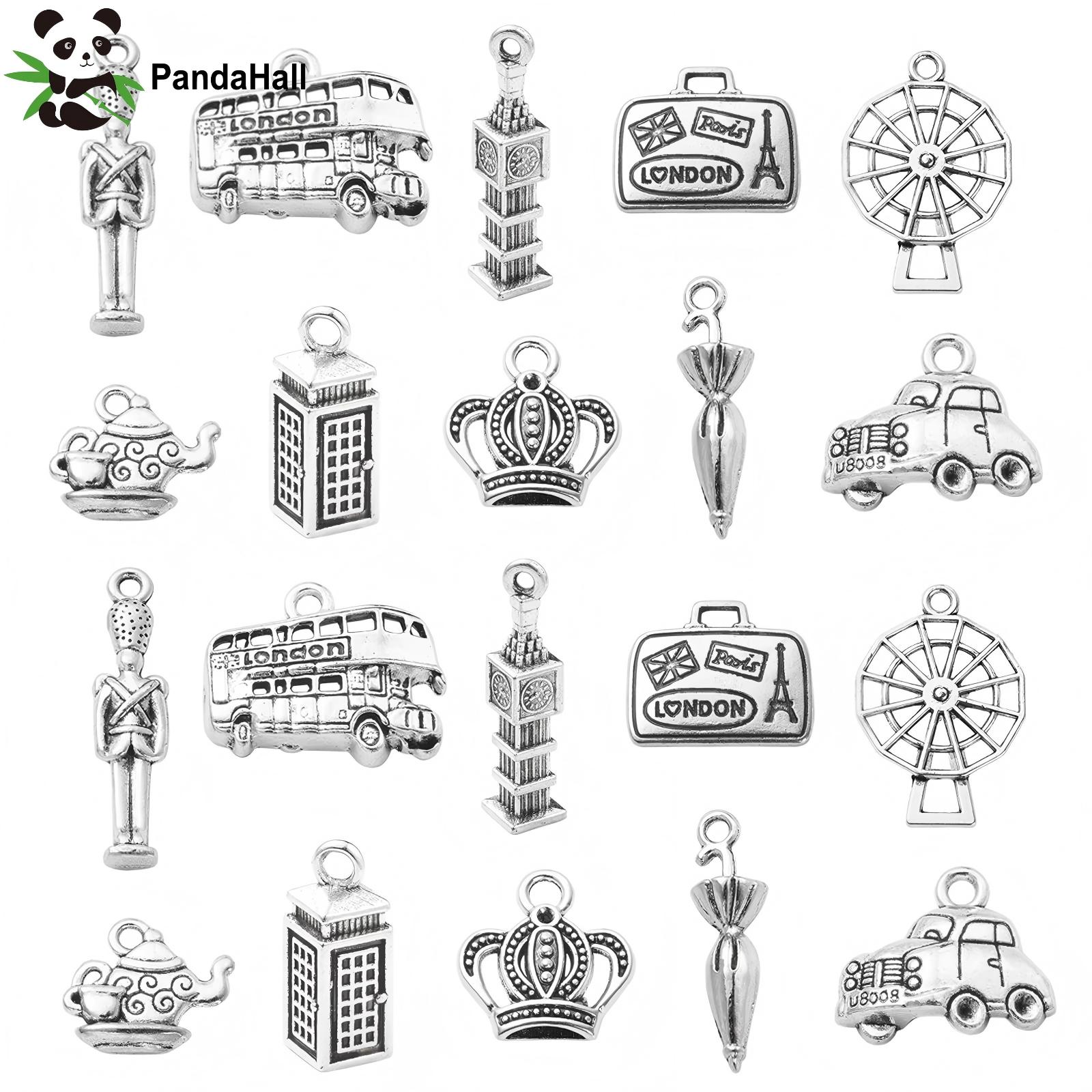 PandaHall 100Pcs 10 Model Tema - Jewelry Making London ulasan dan harga